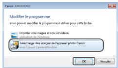 CANON IXUS 150 - Mettez l'appareil photo sous tension pour acceder à CameraWindow. - 2