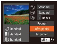 CANON IXUS 150 - Choix du format de papier et de la mise en page avant l'impression - 1