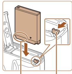 CANON POWERSHOT SX700 HS - Insertion de la batterie et de la carte mémoire - 2