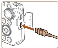 CANON POWERSHOT SX700 HS - Connectez l'appareil photo au téléviseur. - 1
