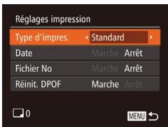 CANON POWERSHOT SX700 HS - Configuration des réglages d'impression - 1
