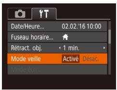 CANON IXUS 285 HS - Utilisation du Mode veille - 1