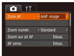 CANON IXUS 285 HS - Modification du mode Zone AF - 1