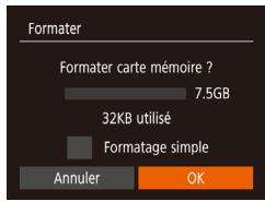 CANON IXUS 285 HS - Accédez à l'écran [Formater]. - 1