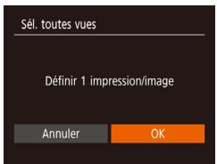 CANON IXUS 285 HS - Configuration de l'impression pour toutes les images - 1