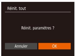 CANON IXUS 285 HS - Rétablissement des réglages par défaut de l'appareil photo - 1