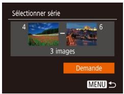 CANON IXUS 285 HS - Configuration de l'impression pour une plage d/images - 1