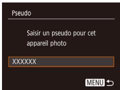 CANON IXUS 285 HS - Modification du pseudonyme de l'appareil photo - 3