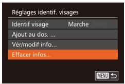CANON POWERSHOT G7 X MARK II - Effacement des informations enregistrées - 1