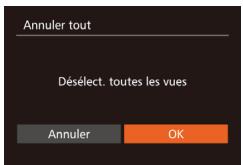 CANON POWERSHOT G7 X MARK II - Effacement de toutes les images de la liste d'impression - 1