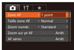 CANON POWERSHOT G7 X MARK II - Modification du mode Zone AF - 3