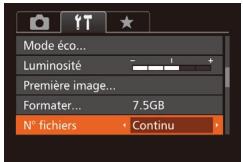 CANON POWERSHOT G7 X MARK II - Numérotation de fichiers - 1