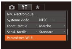 CANON POWERSHOT G7 X MARK II - Rétablissement des paramètres du Wi-Fi par défaut - 1