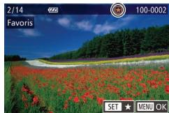 CANON POWERSHOT G7 X MARK II - Choisissez [Favoris]. - 1