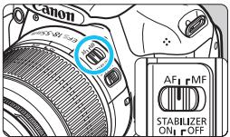 CANON 1100D - Montez l'objectif. - 1