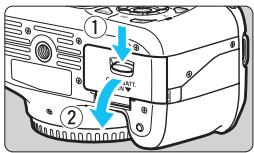 CANON EOS 1100D - Installation et retrait de la batterie et de la carte - 2