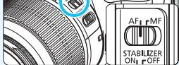 CANON EOS 1100D - Positionnez le sélecteur de mode de mise au point de - 1