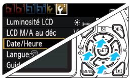 CANON EOS 1100D - Affichez l'écran du menu. - 1