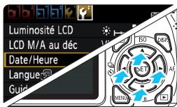 CANON EOS 1100D - Affichez l'écran du menu. - 1