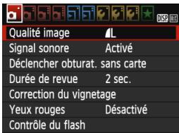 CANON EOS 1200D - Procedure de réglage des menus - 1