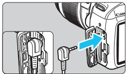 CANON EOS 1200D - Insérez le cordon CC. - 3