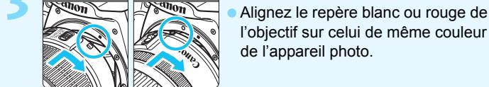 CANON EOS 1200D - Repère blanc Repère rouge Montez l'objet (p. 40). - 1