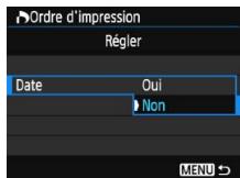 CANON EOS 1200D - Réglez l'option souhaitée. - 2