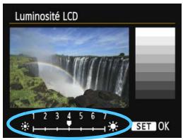 CANON EOS 1200D - MENU Reglage de la luminosité de l'écran LCD - 2