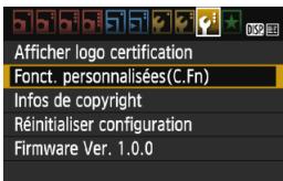 CANON EOS 1200D - Réglage des fonctions personalisées - 1