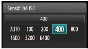CANON EOS 1200D - ISO : Sensibilité ISO\* - 2