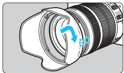 CANON EOS 1200D - Fixez le pare-soleil en place. - 1