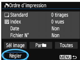 CANON EOS 1200D - Sélectionnez [Ordre d'impression]. - 1