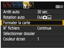 CANON EOS 1200D - Formatage de la carte - 2
