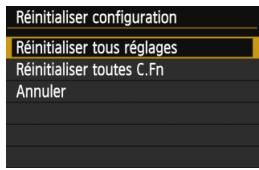 CANON EOS 1200D - MENU Rétabillisement des réglages par défaut de l'appareil photo - 2