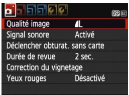 CANON EOS 1200D - Fonctions du menu - 1