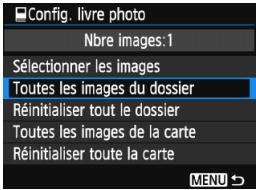 CANON EOS 1200D - Spécification de toutes les images dans un dossier ou sur une carte - 1