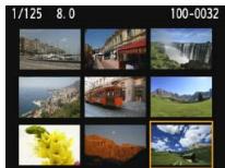 CANON EOS 1200D - Affichez l'index. - 3