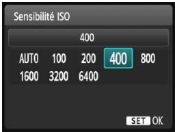 CANON EOS 1200D - ISO : Changement de la sensibilité ISO - 2