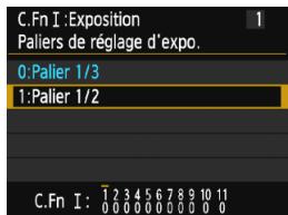 CANON EOS 1200D - MENU Réglage des fonctions personalisées - 3