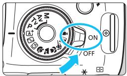 CANON EOS 1200D - Positionnez le commutateur d'alimentation de l'appareil photo sur . - 1
