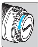 CANON EOS 1200D - Montage de I'objectif - 1