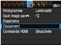 CANON EOS 1200D - MENU Attribution de classements - 1
