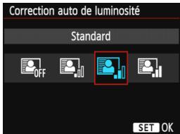 CANON EOS 1200D - Sélectionnez [Auto Lighting Optimizer/ Correction auto de luminosité]. - 1