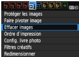 CANON EOS 1200D - MENU sélection < > d'images à effacer par lot - 1