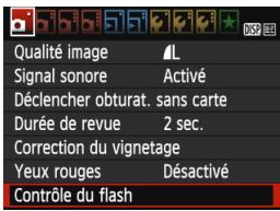 CANON EOS 1200D - MENU réglage du flash - 1