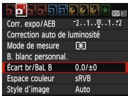 CANON EOS 1200D - WB réglage de la teinte couleur d'après la source lumineuse - 1