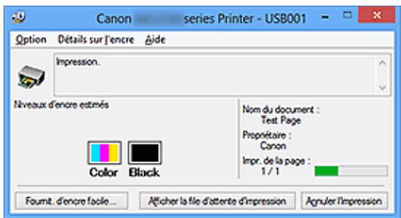 CANON PIXMA MG2550S - Lancement de l'écran d'etat Canon IJ - 2