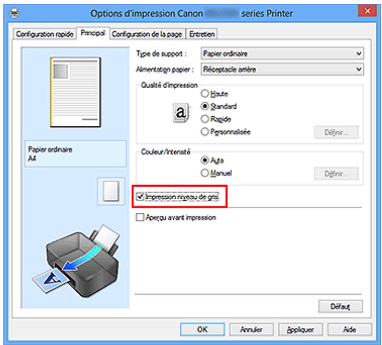 CANON PIXMA MG2550S - Impression d'un document couleur en monochrome - 2