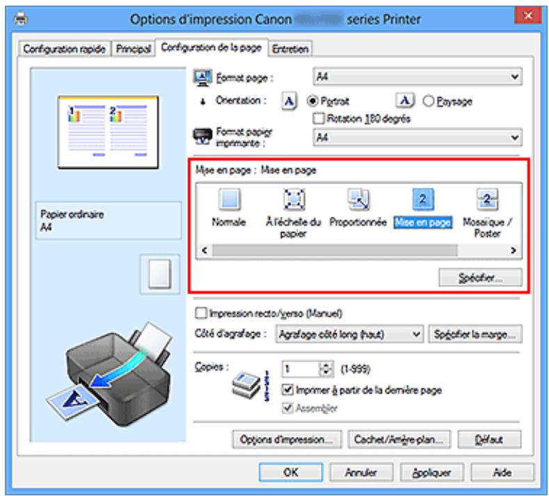 CANON PIXMA MG2550S - Impression mise en page - 2