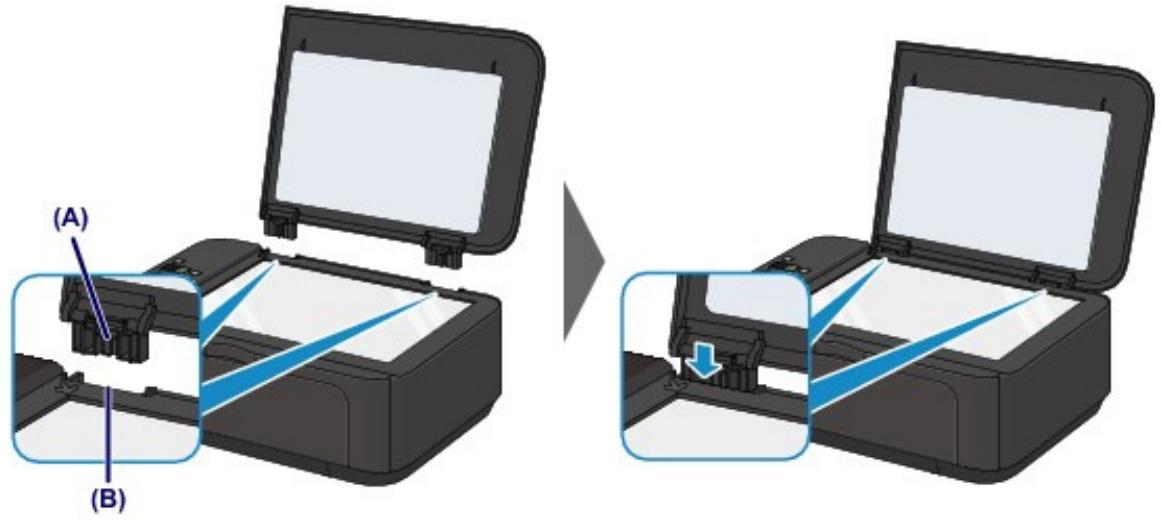 CANON MG3250 - Fixation du couvercle du scanner : - 1